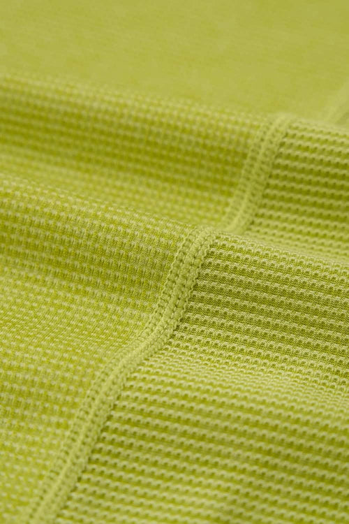 Reflective COOLMAX T-Shirt in Green - fabric texture close-up