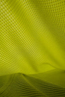 Reflective COOLMAX T-Shirt in Green - fabric texture close-up