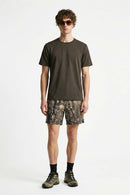 COOLMAX Cool-Touch T-Shirt in Brown - full-length front modeled view