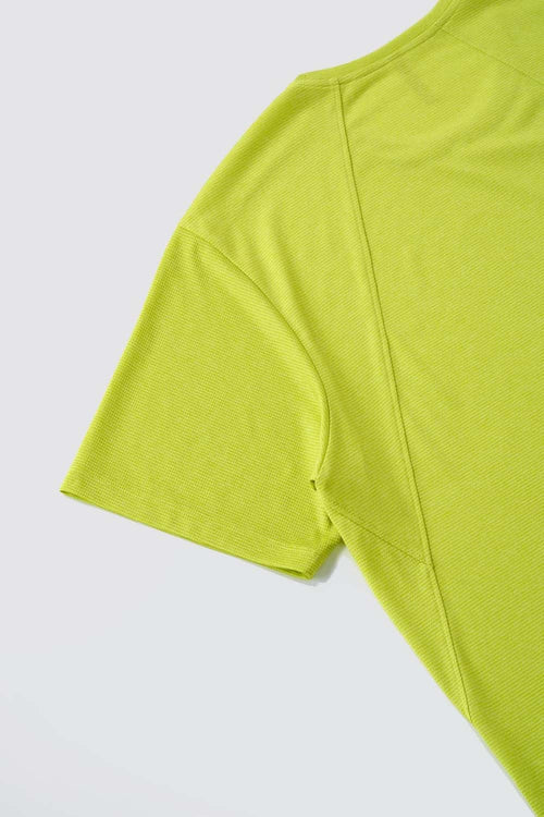 COOLMAX Cool-Touch T-Shirt in Green - product detail close-up