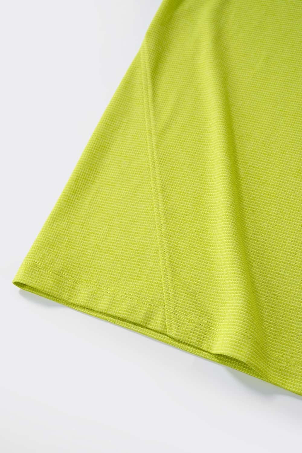 COOLMAX Cool-Touch T-Shirt in Green - hem detail