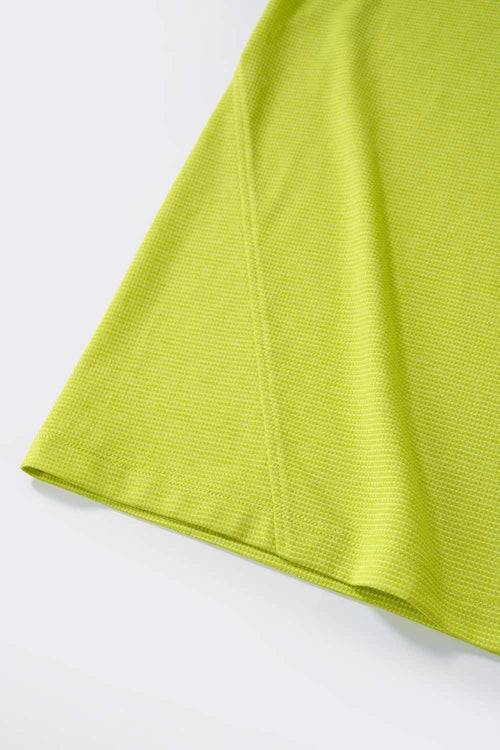 COOLMAX Cool-Touch T-Shirt in Green - hem detail