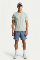 COOLMAX Cool-Touch T-Shirt in Light Green - full-length front modeled view