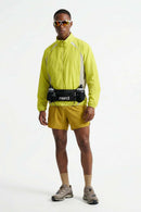 Sun-Protective Panelled Zip Jacket in Yellow - full-length front modeled view