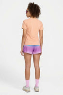 Women's Quick-Drying Fitted T-Shirt in Pink - full-length back modeled view