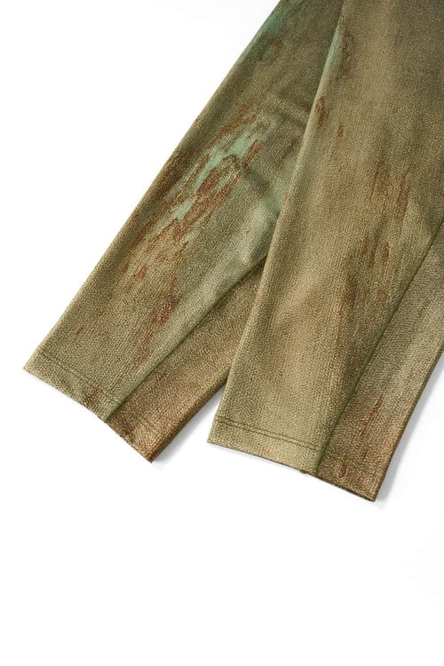 Relaxed Mottled-Print Long-Sleeve Top in Sand Stone - flat lay product detail
