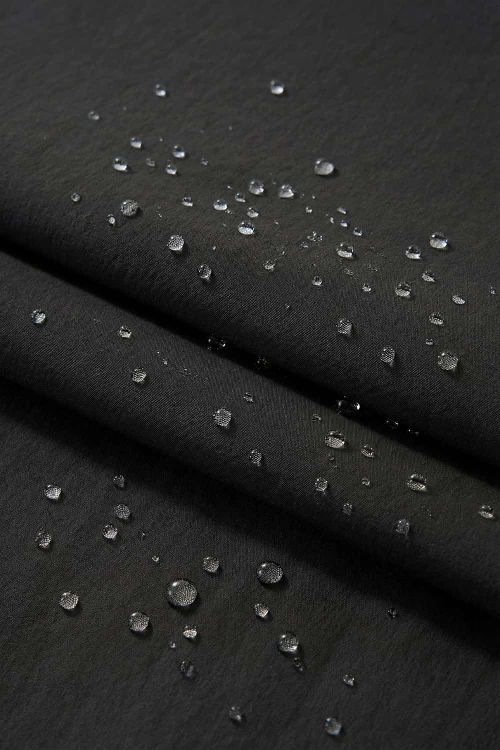 Adjustable-Hem Wide-Leg Cargo Pants in Gray - fabric texture close-up