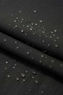 Adjustable-Hem Wide-Leg Cargo Pants in Gray - fabric texture close-up