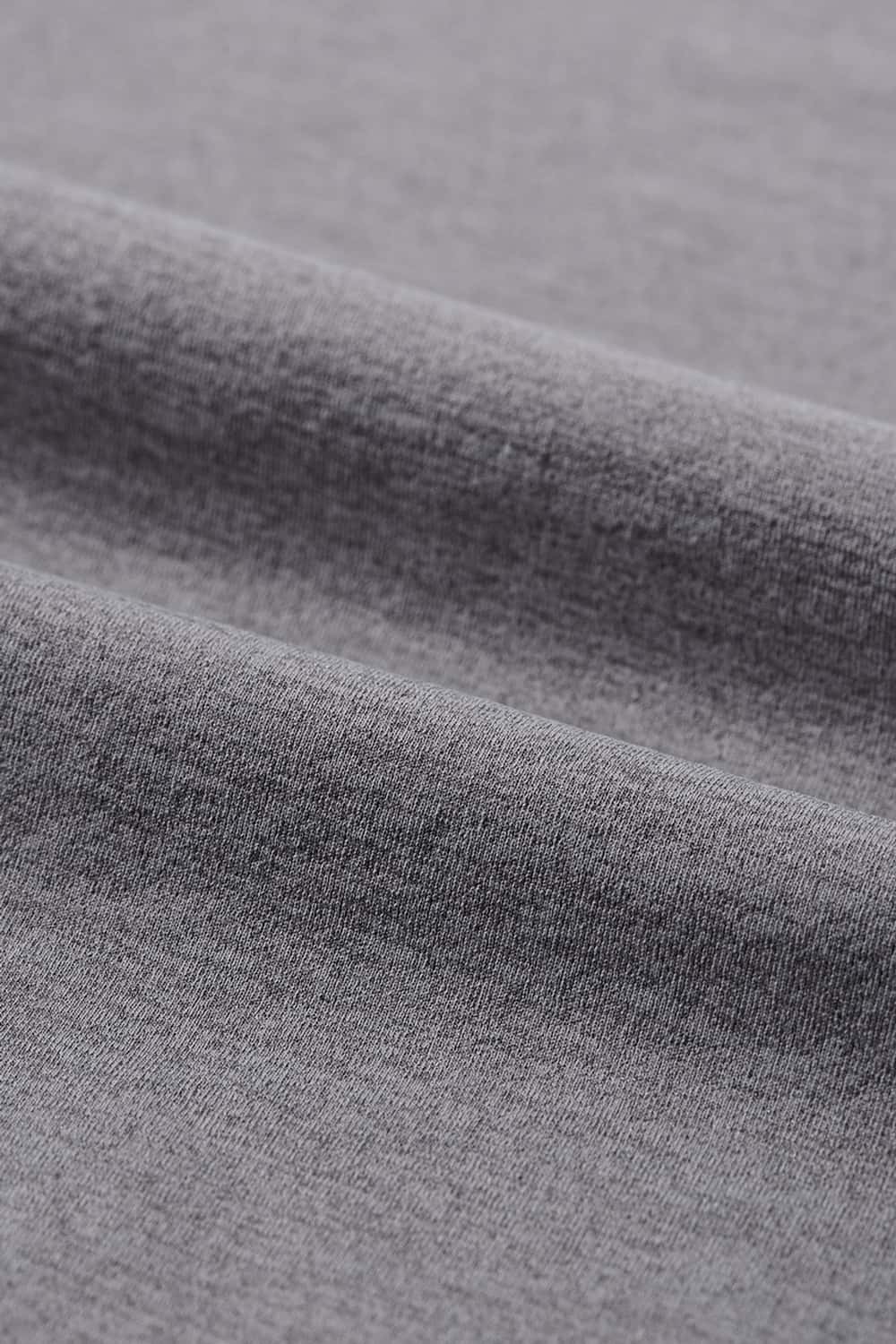 Quick-Drying Curved-Panel T-Shirt in Gray - fabric texture close-up