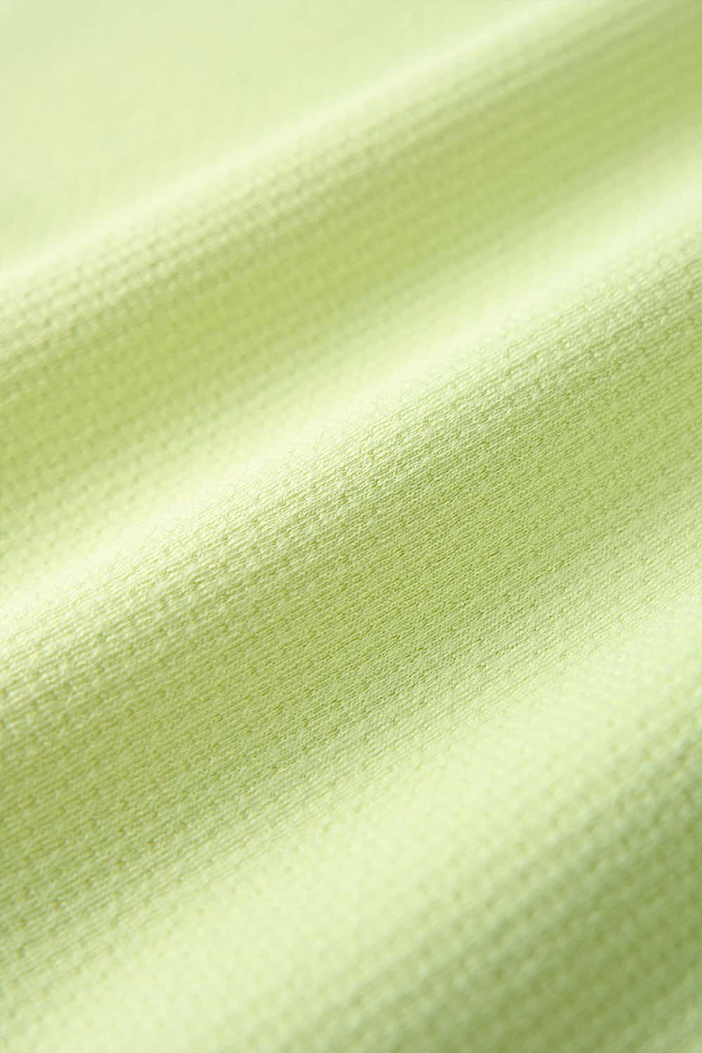 Trail-Running T-Shirt with Back Storage in Fluorescent Green - fabric texture close-up