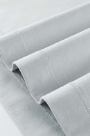 High-Stretch Loop-Trim Long-Sleeve T-Shirt in Grayish White - cuff detail