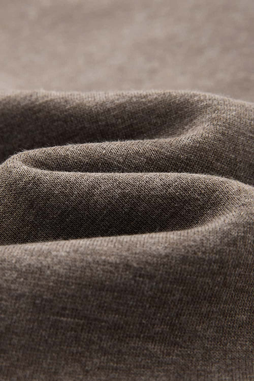 Heavyweight Wide-Leg Trousers in Coffee - fabric texture close-up