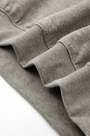 Heavyweight Long-Sleeve Polo Shirt in Oat Gray - back collar detail