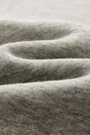 Heavyweight Drop-Shoulder Sweatshirt in Oat Gray - fabric texture close-up