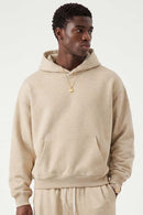Relaxed Pullover Hoodie in Apricot - front modeled view