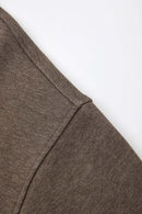 Relaxed Pullover Hoodie in Coffee - decorative detail