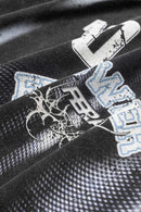 Heavyweight Sports-Graphic T-Shirt in Vintage Black - graphic detail