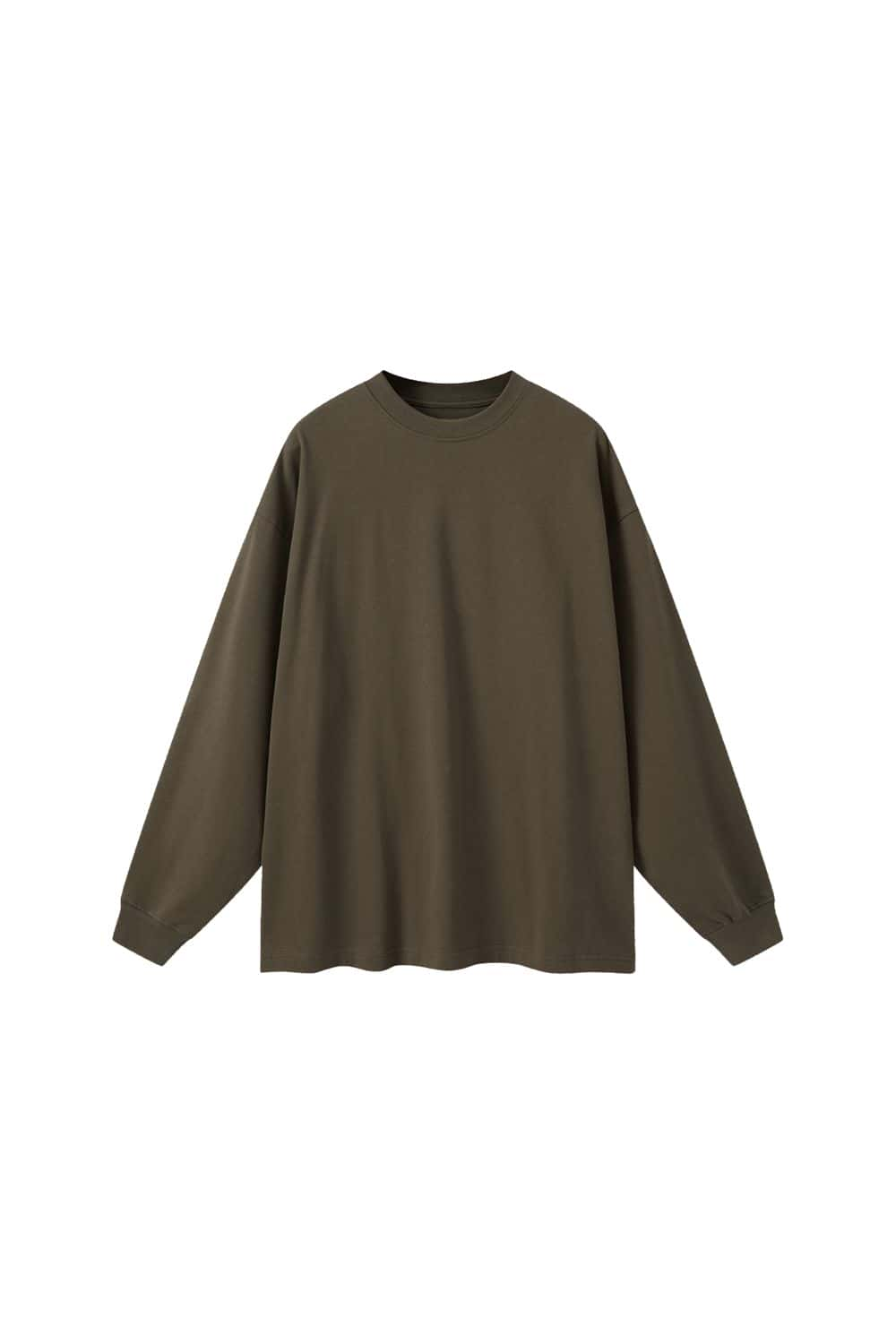 Pure Cotton Loose Long-Sleeve T-Shirt