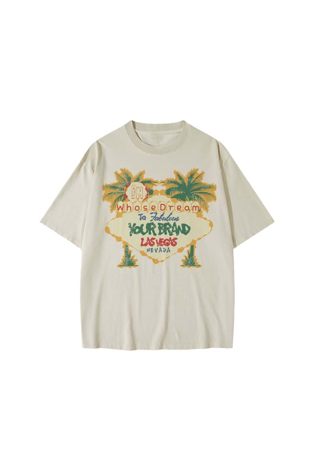 Washed Vintage Palm Tree Short-Sleeve T-Shirt