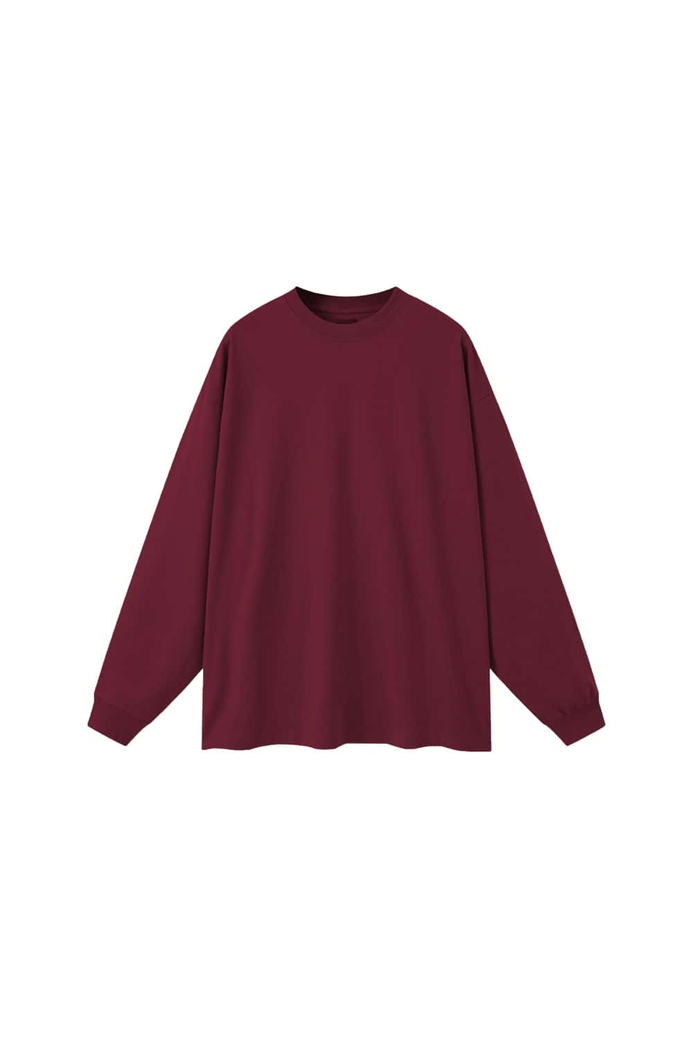 Pure Cotton Loose Long-Sleeve T-Shirt